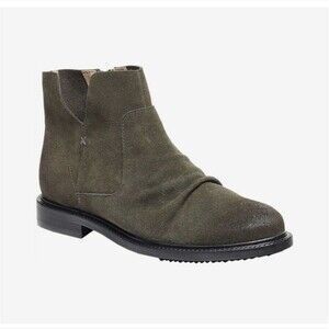 Kelsi dagger booties green suede ankle boots sz 6 steam punk Anthropologie sz 6